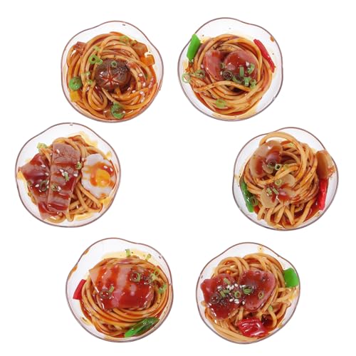 Nouilles en bol transparent Yardwe : fausse nourriture réaliste pour cuisine