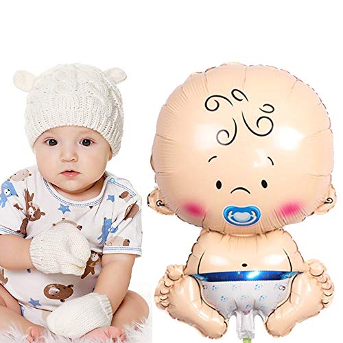 Jkjf Baby Foil Balloon Pacifier Baby Balloons Teat Bottle Boy Girl Alphabet Balloons For Gender Reveal Party Baby Birth Shower Party - Giant 6 Pcs #TOP3