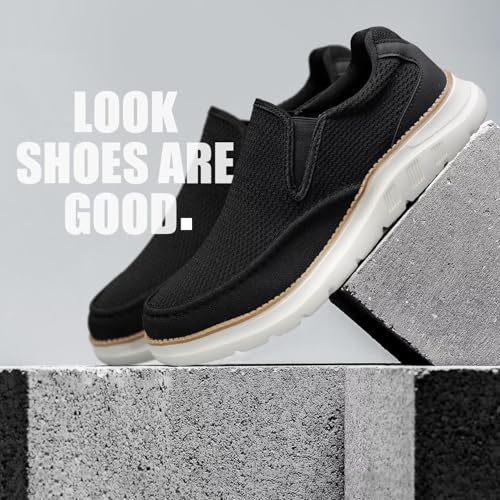 Image of Mens Boat Shoes Casual Loafers Slip On Walking Dress Sneakers Mesh Business Oxfords Work Lightweight Soft Sole
