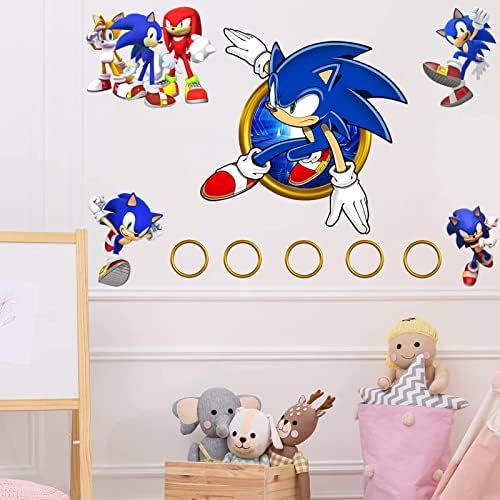 Hedgehog Wall Decals for Baby Girls Kids Nursery Bedroom Wall Decor Realistic Poster Mural Removable Self-Adhesive Party Wall Decoration Gift (15.7 in X 31.5 in）