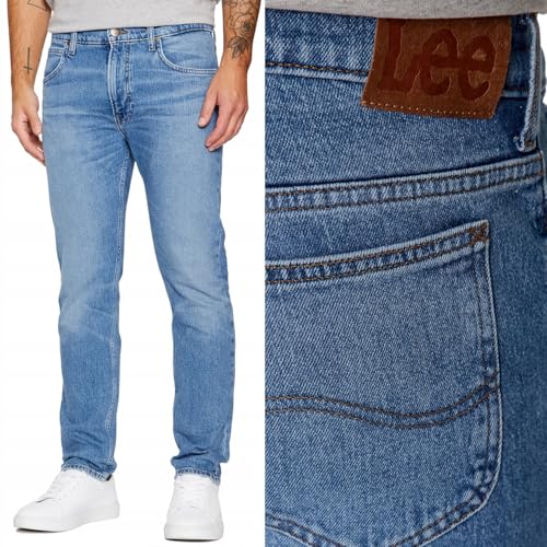 Lee Rider Jeans Homme Downtown Pantalon Denim Casual Coupe Slim 30W