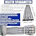 Metal Drum Heater,Industrial Grade Drumheating Blanket, Insulated Blanket 55/275gallon(200/1000l) 2000/4000w Bucket Heater- Fixed Thermostat/212℉/10-Hour Timer,-All-Weather Operatio 1000LGrey