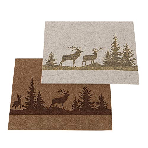 4 x Tischset Ludwig Filz farbmix Länge 45 cm, Tischdeko, Geschenk