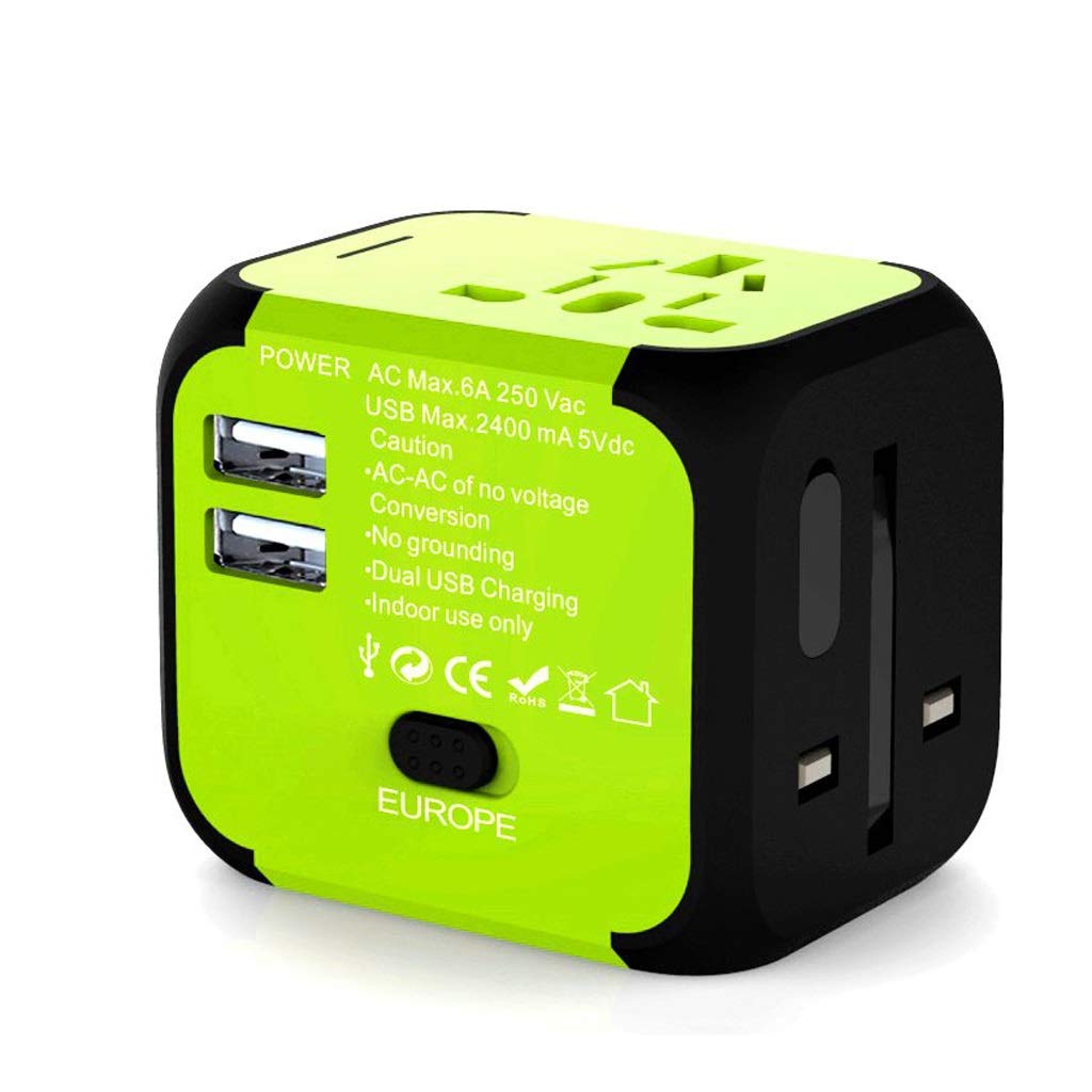 Adattatore da Viaggio Adattatore di Viaggio in Tutto Il Mondo, Adapter Travel Socket International, Portable Travel International Charging Socket Spina di Alimentazione multiporta