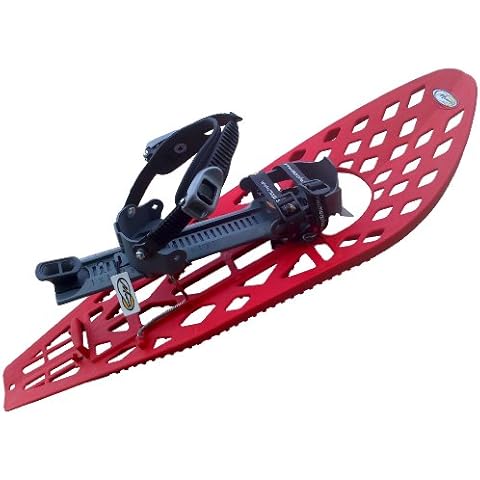 SUPERTRIMALP LIGHT Schneeschuhe, ROT/GRAU, mit doppelter Fußgelenk-Schnalle ohne Polstereinlage Cover