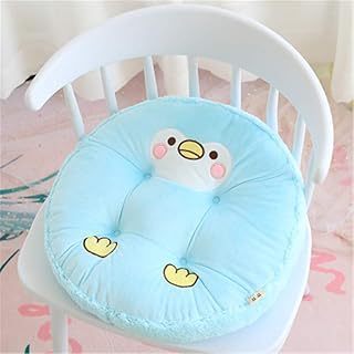 GJP Cojín de Asiento de Silla Cojín de Asiento Redondo de Animal Lindo Decorativo Cojín de Asiento Cojín de Asiento Redondo Cojín de Felpa 45 cm (Penguin)