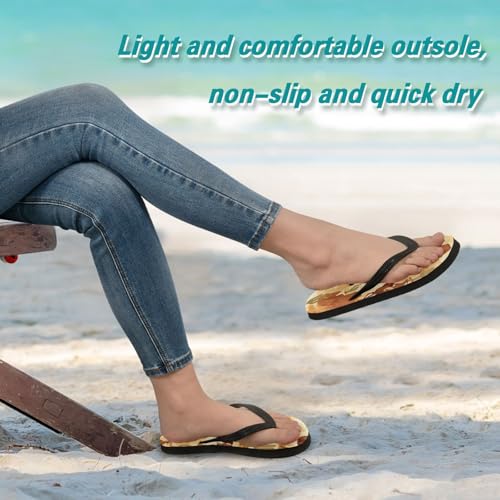 STAYTOP Cowboy Rides A Horse Across The Desert Flip Flops Sandals of Men's & Women's,Sandals Beach Slippers Shower Slides3