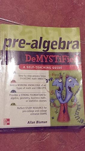 Pre-Algebra Demystified view 2