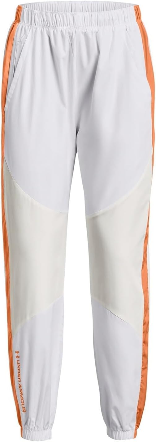 Under Armour Women's Rush Woven Pant XL White/Coral