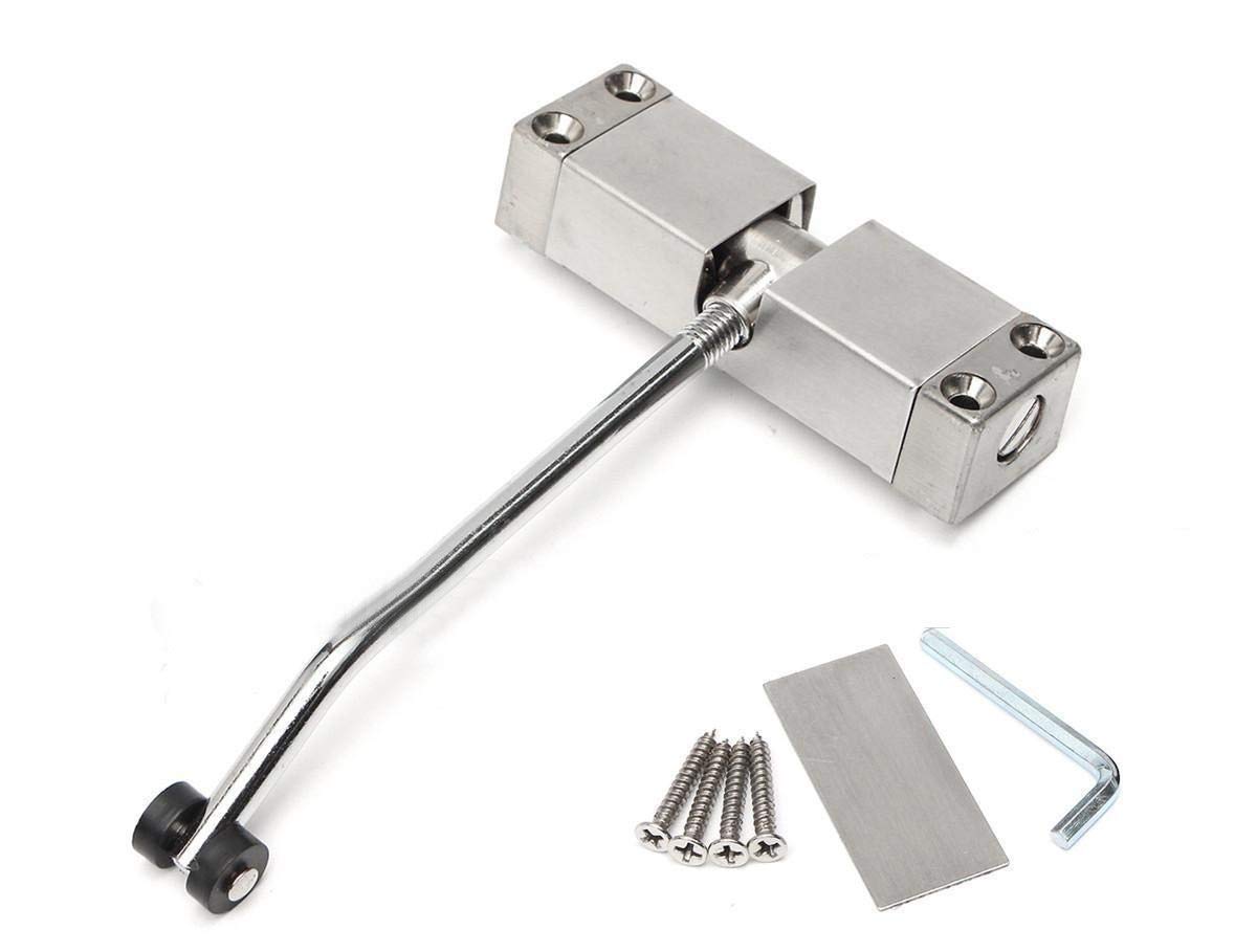 Cgjdfjhe One Color Automatic Mounted Spring Door Closer Adjustable Surface Door Closer Door Closers