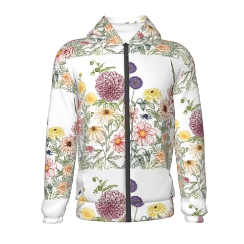 Autumn Garden Kid Hoodies Boys Zip Up Sweatshirts Girls Pullover with Pocket2