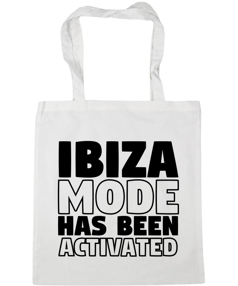 Hippowarehouse Ibiza mode has been activated Tote Shopping Gym Beach Bag 42cm x38cm, 10 litres