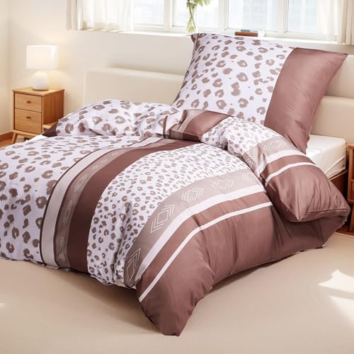 KACEMOO Bettwäsche 135x200 2teilig Set Bettwäsche-Sets für Einzelbett...