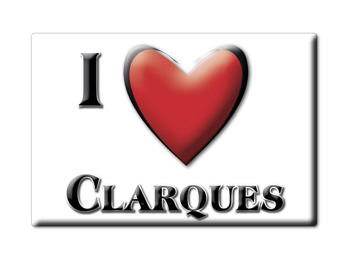 Enjoymagnets CLARQUES (62) FRIDGE MAGNET FRANCE CHAMPAGNE ARDENNE SOUVENIR I LOVE GIFT PRESENT