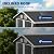 UDPATIO Outdoor Storage Shed, 6X4 FT Metal Steel Garage Storage with Sloping Roof & Lockable Door for Bicycle, Tool in Patio Lawn, Garden, Backyard, Grey