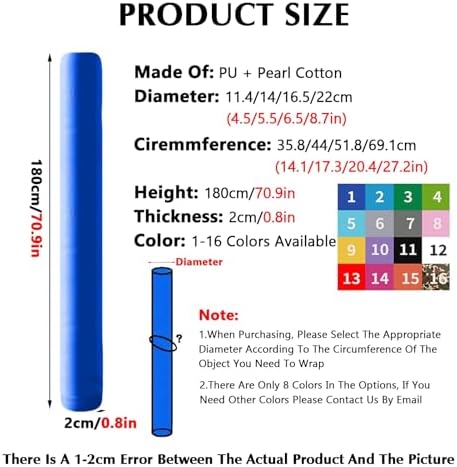 Thickened Outdoor Basketball Hoop Padding Wrap, Easy to Dismantle Protective Pole Pads for Gym, Basement, and Playground Use - Durable and Versatile Protection