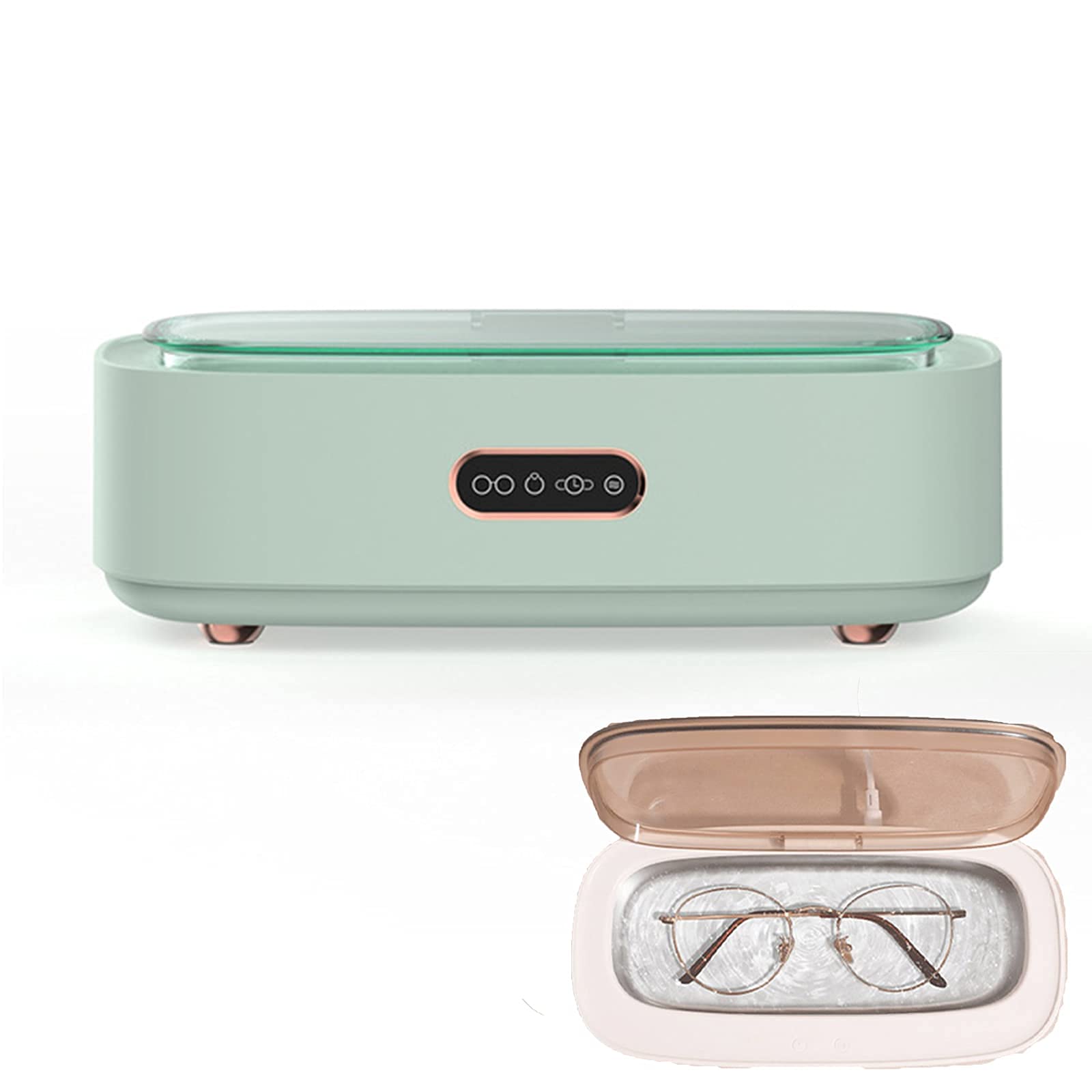 GHJrtHFJ Eyewear cleaners, Digital Ultrasonic Cleaner Bath Jewelry Glasses Circuit Board Cleaning Machine Ultrasound Sterilizing(Green)