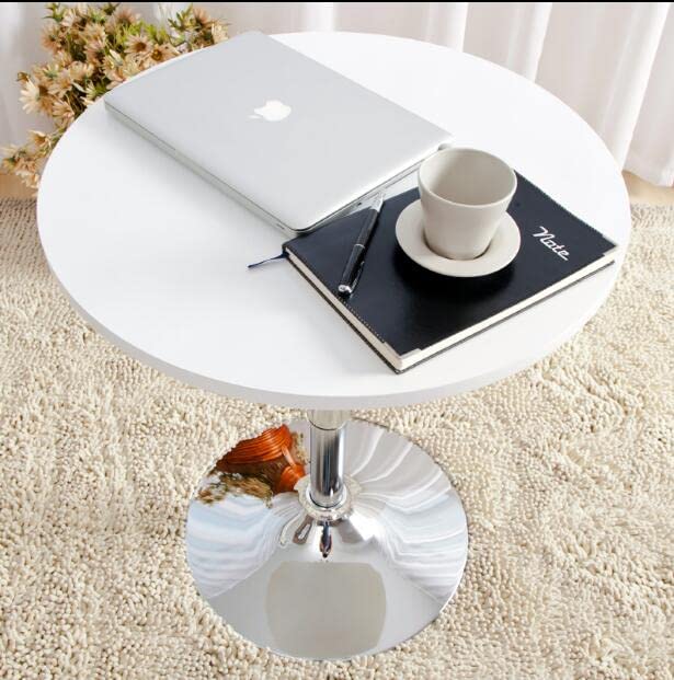 Mesa de bar ajustable con base de metal robusta y tablero giratorio elegante 3