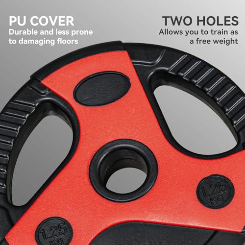 SPORTNOW 20kg Barbell Weights Set, Solid One-Piece Barbell Bar, Adjustable Weight Set, No-Joint Design Weight Lifting Strength Training Equipment for Home Gym Exercise, Max Load 50kg - Image 7