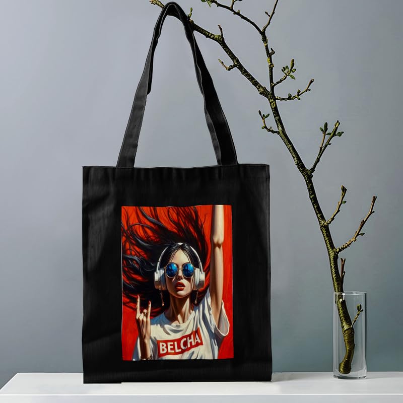 Image of Printed Tote Bag for Women | Heavy Duty 15kg Canvas Handbag | Eco-Friendly & Reusable