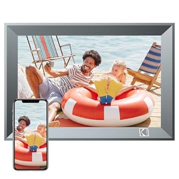 Cornice Digitale KODAK Wi-Fi da 10,1 pollici con Memoria da 32 GB, Schermo Touch Screen HD IPS, Condivisione Delle Foto Tramite App