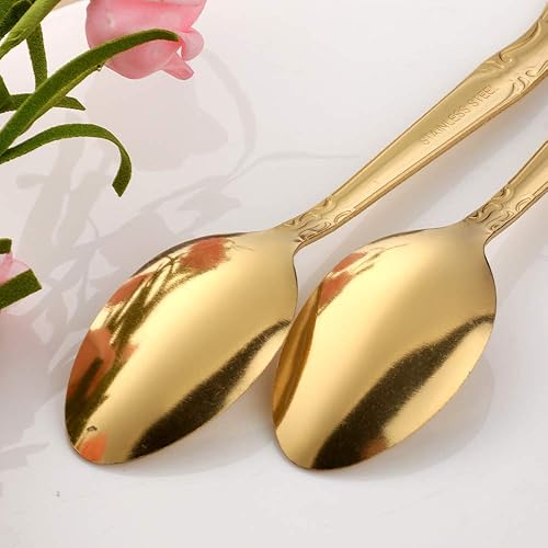 Miniatura 91 de Juego de 12 cucharas de café, mini cucharas de café, cucharas de espresso de acero inoxidable, cucharas pequeñas para postre, té, aperitivo, 4.6