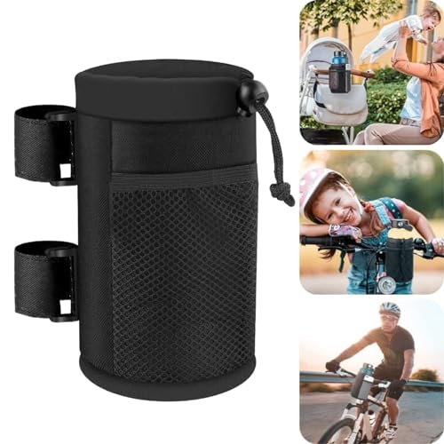 1 Piezas Bolsa Portabotellas De Agua para Bicicleta, Portabidones para Bicicleta, Portabidon Bicicleta Sin Tornillos, para Bicicleta de Montaña, Plegable, Bicicleta de Carretera