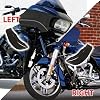Smoke Wide Wind Deflector for Touring,Side Wind Windshield Fairing Air Deflectors Compatible with Harley 2015-2021 Touring Road Glide Special FLTRXS FLTRX CVO Ultra FLTRUSE Ultra FLTRU Limited