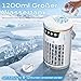Mini klimaanlage, 1200ml Mobile Klimaanlage mit 3 Geschwindigkeiten & 2-4-8H Timer, Klimaanlage mobil für Schlafzimmer Büro Schreibtisch