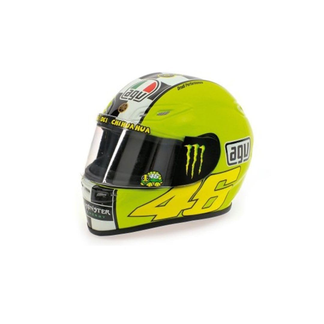 VR46 Valentino Rossi Replica di casco in miniatura 1:5 MotoGP_Winter Test 2009