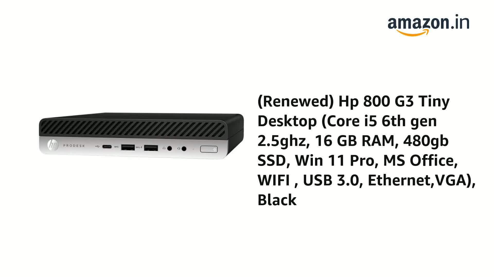 HP EliteDesk 800 G3 DM i5 Office2019 SSD インターネットサイト 家電