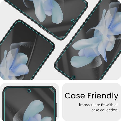 Image of FIRST MART Matte Screen Protector for Samsung Galaxy Z Flip 4 / Z Flip4 - TPU Anti-Glare Protection, Fingerprint Working, Bubble-Free, Edge to Edge Coverage [ 1 Pack]