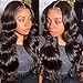 BEEOS 13x4 Full Frontal SKINLIKE Real HD Lace Wig, Vivid Pre-Plucked Hairline Bleached Knots 0.10mm Ultra-thin HD Lace Body Wave 180% Density Full Cuticle Aligned Remy Hair 20 Inch