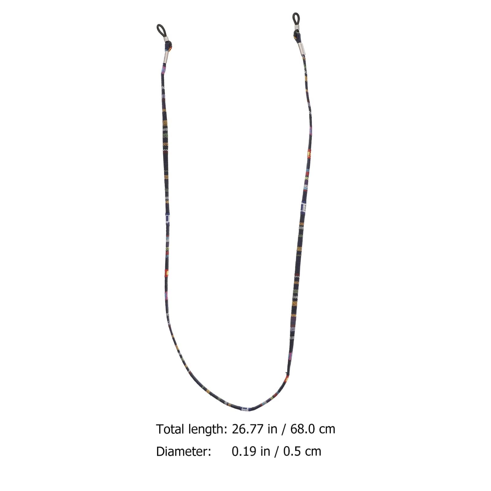 VALICLUD Brille Seil Hängende Kette Glashaltekette Brillenkette Zum Aufhängen Brillenketten Zum Aufhängen Anti-verlorener Brillenbügel Brillenband Polyester Baumwolle 14pcs*6