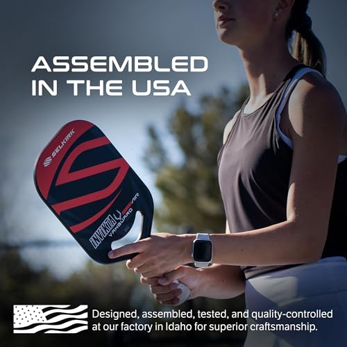 Image of Selkirk Sport Vanguard Power Pickleball Paddles | Invikta Black & Red