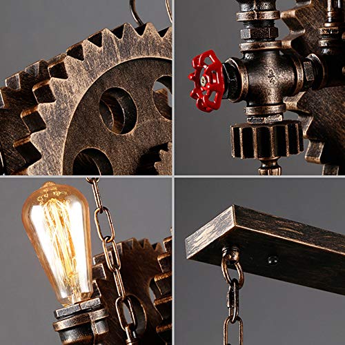 Rust fer antique plafonnier résistant pour éclairage salle café