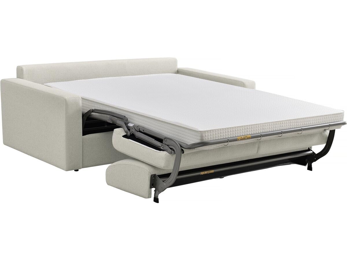 Habitat et Jardin Canapé Convertible Express en Tissu Diana - Couchage 140 cm - 3 Places - Beige