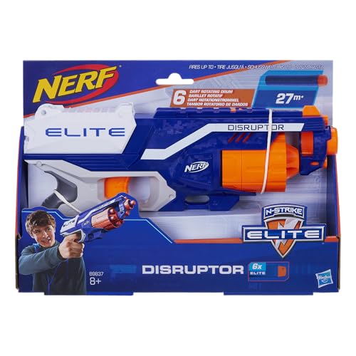 Image of Nerf Disruptor Elite Toy Blaster,6-Dart Rotating Drum with Darts, Toys for Kids Teens&Adults, Outdoor Toy for Boys, Birthday Gift for Kids Ages 8+