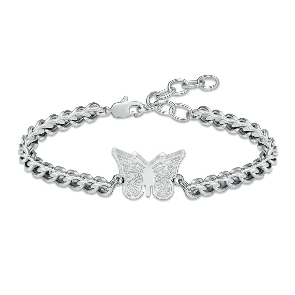 Bracelet commémoratif pour cendres de femme au quotidien, motif papillon