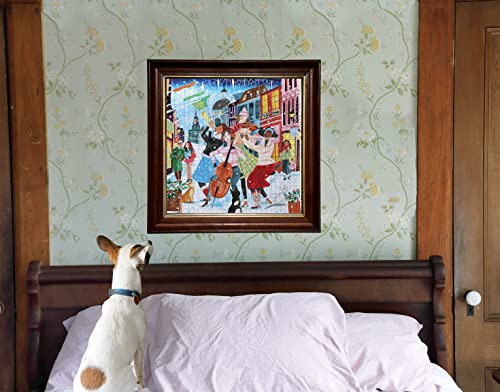 Image of eeBoo - Music in Adult 1000 pieces to travel the Enchanted City of Montreal-Puzzle in recycled cardboard-Dimensions: 58.5 x 58.5 cm, PZTMTL