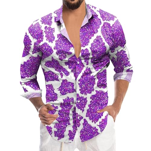 Chemise homme coton et lin à manches longues coupe régulière pour soirée élégante A61