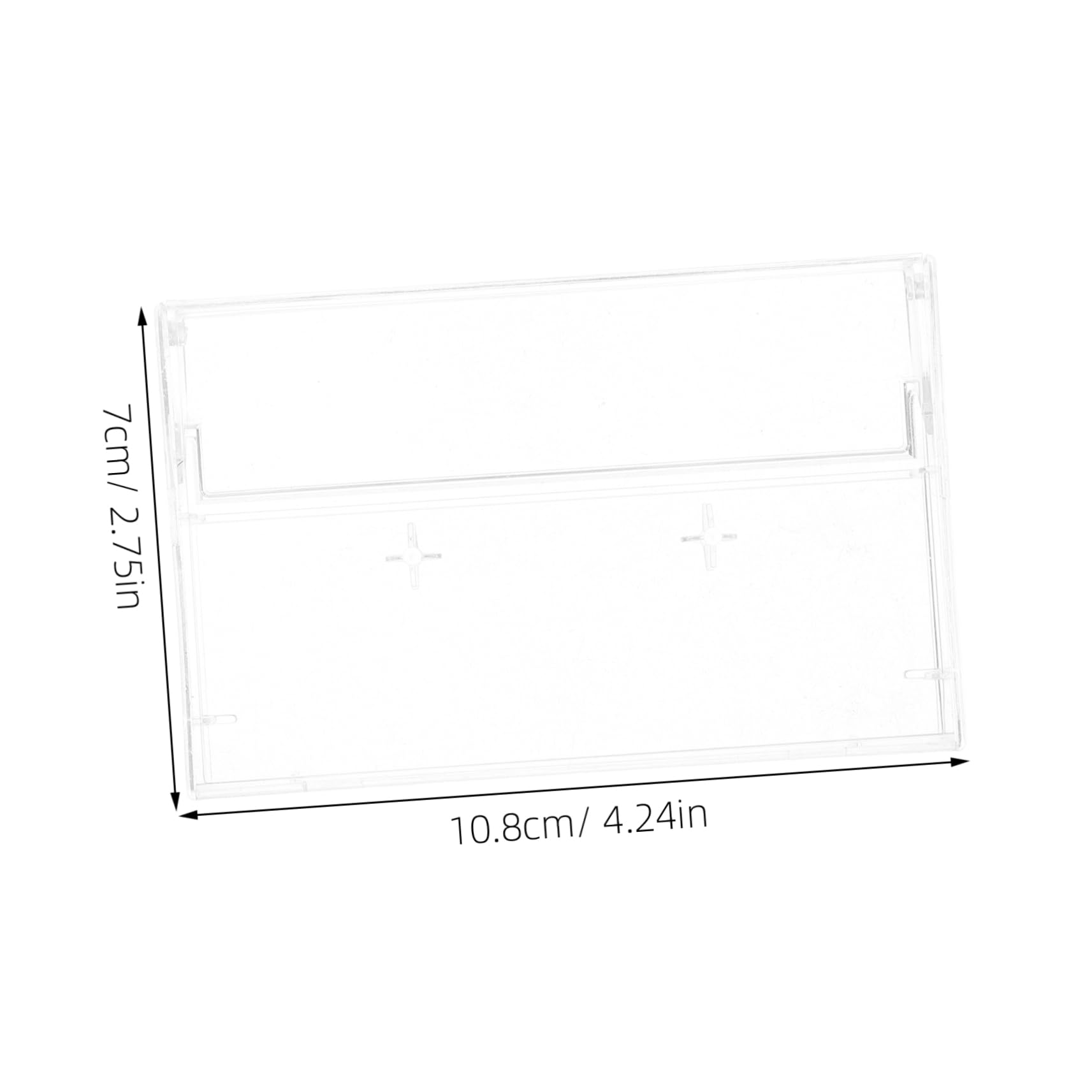 ABOOFAN 2pcs Cassette Tape Storage Box Protective Covers for Audio Cassette Tapes for Music Plastic Holder