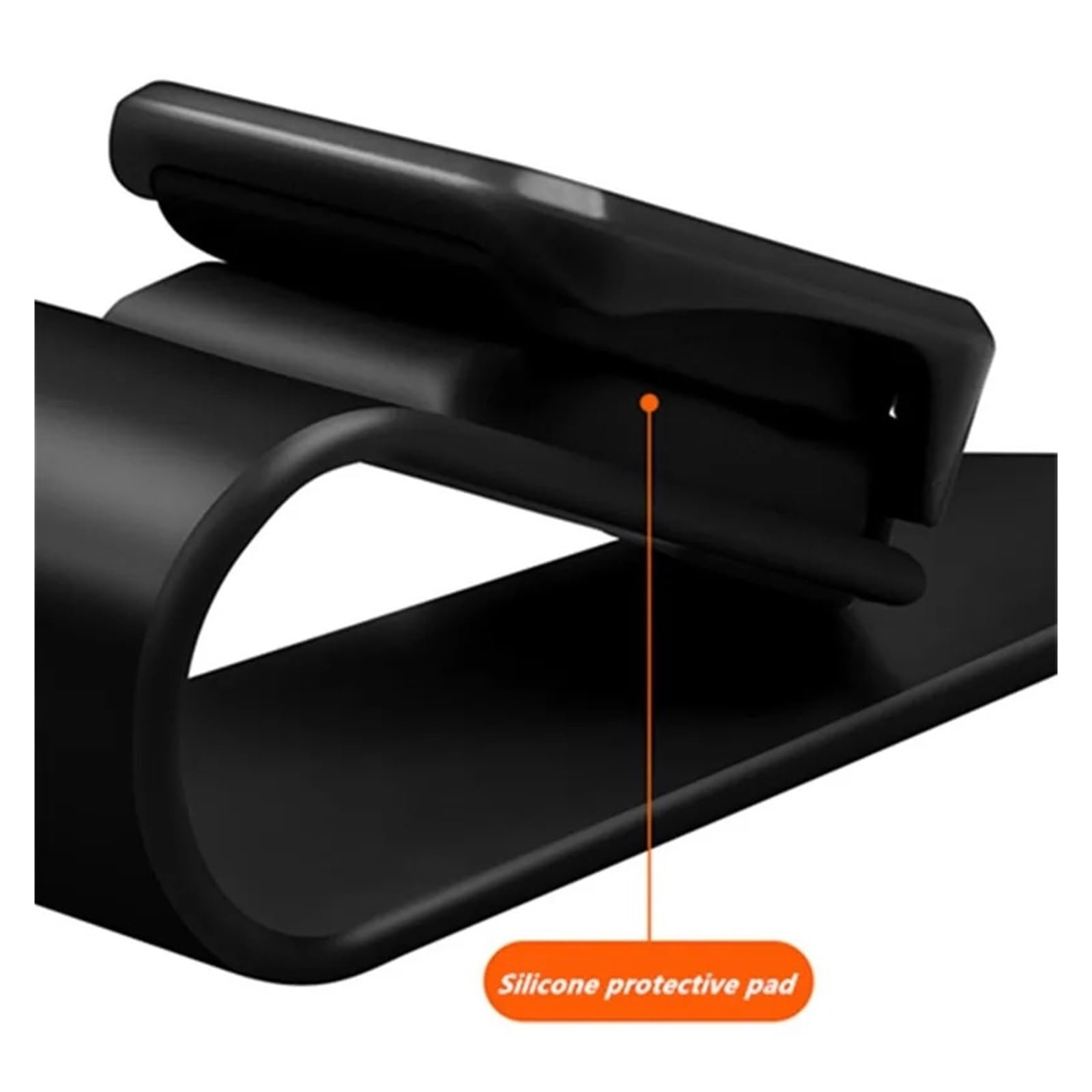 Parasol para Coche Gafas De Sol Clip Tarjeta Porta Billetes Sujetador Estuche Bolígrafo Clips Gancho Almacenamiento Automático Estuche para Gafas De Sol Coche(Orange)