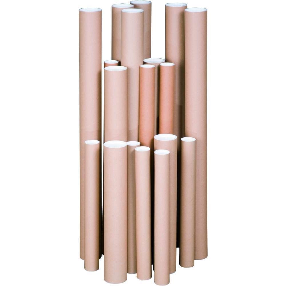 Versandhülse Versandrolle Versandrohr Kartonverpackung Faltkarton Verpackung Paket aus Wellpappe 935 x 80 mm - 10 Stück