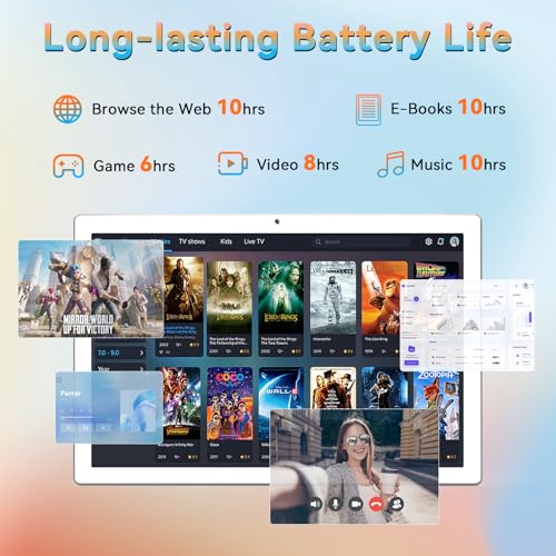 Moonstars 2024 Latest 10.1 Inch Android 14 Tablets thumb #4