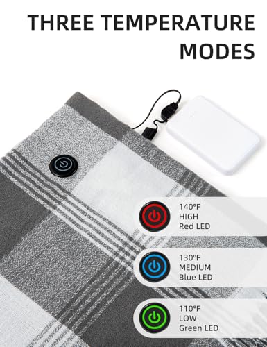 Heated Scarf for 3 Temperature Settings Electric Heating Scarf with Battery3