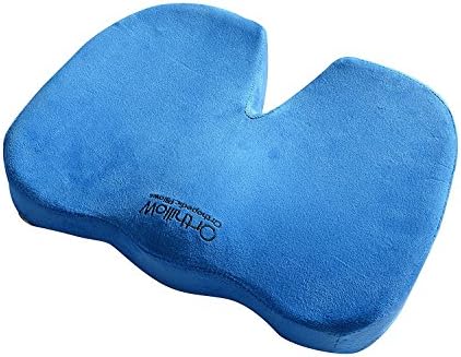 V shaped Seat Cushion. Orthopedic Comfort Foam helps Coccyx, sciatica, Tailbone Support, Lower back pain. Promotes healthy spine posture. Versatile Uses Like patio chair, Maternity, Car, Travel.
