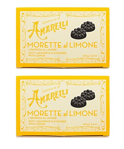 Amarelli Regaliz - Morette - Caramelos De Regaliz Con Lemon - 200 gr