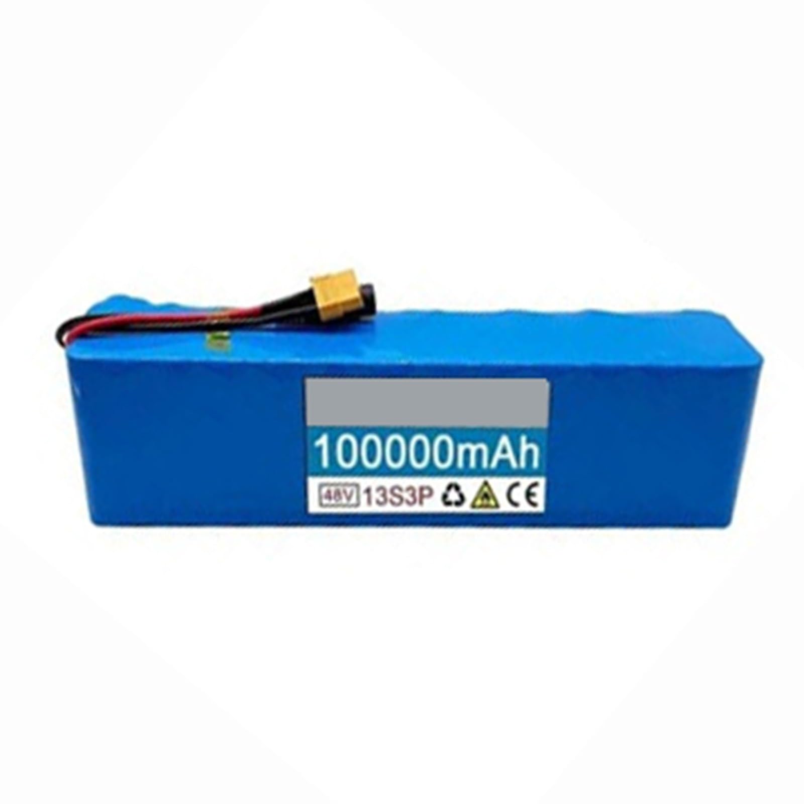 48V 100AH 13S3P Batería Recargable para Bicicleta Electrica Batería De Iones De Litio Impermeable para Patinete Eléctrico con Cargador Larga Duración
