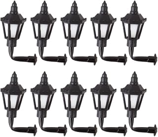 Dollhouse Wall Sconce Light Dollhouse LED Wall Sconces: 10pcs 1: 100 Scale Wall Lamp Miniature Furnitures Mini Wall Lamp Models for DIY Dollhouse Living Room Miniature Wall Sconce